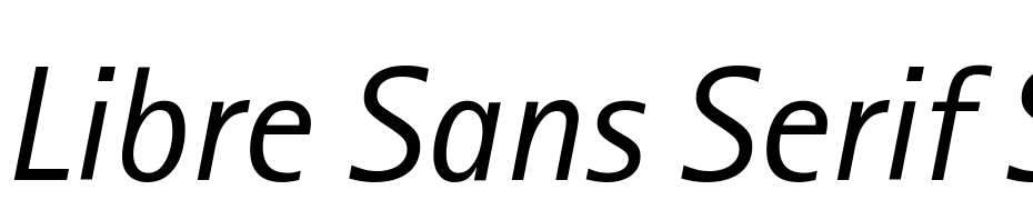 Libre Sans Serif SSi Italic Font Download Free